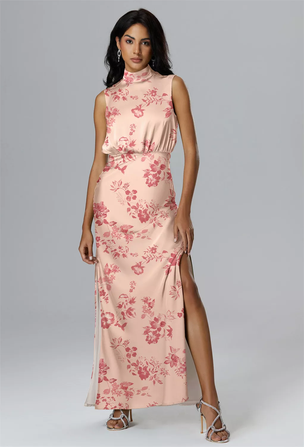 AW Maryjo Pink Cherry Blossom  Fall Wedding Guest Dresses